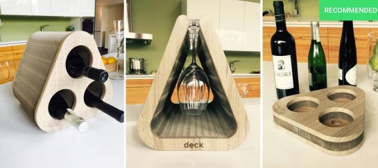 The Deck | Flexible Wine And Goblet Holder