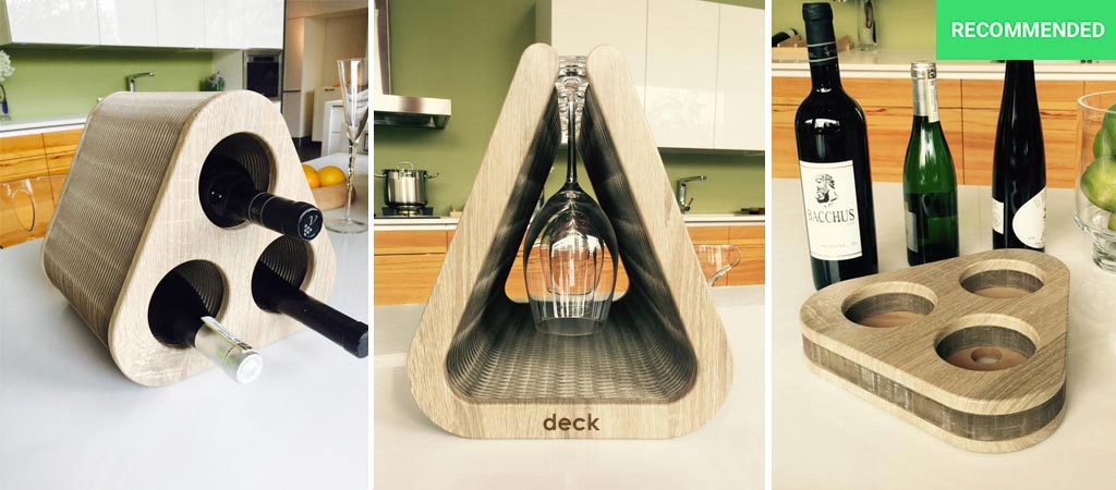 The Deck - Flexible Wine And Goblet Holder