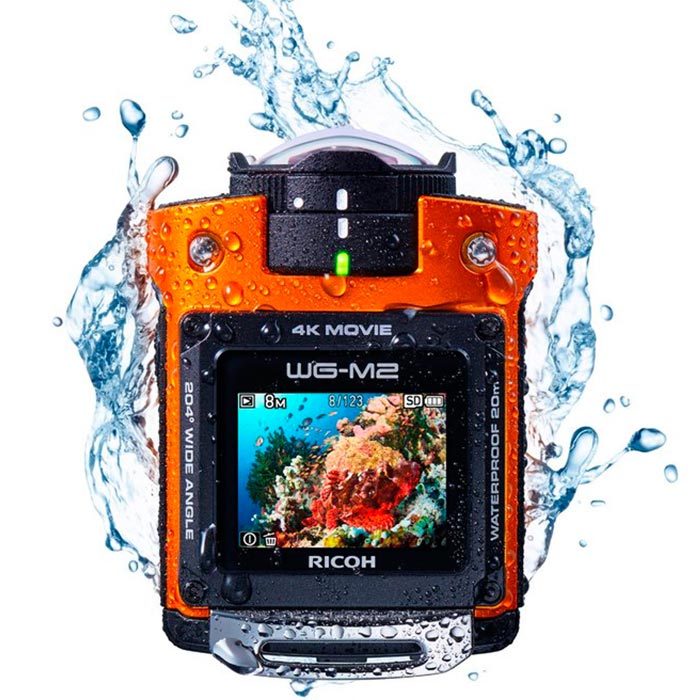 Camera with water around it. 