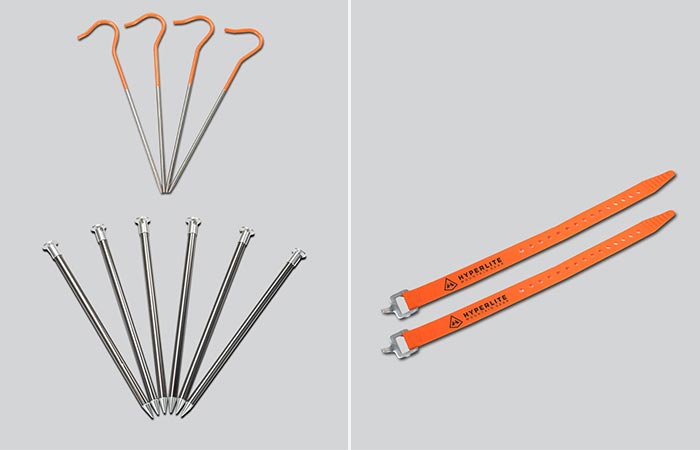 Ultralight Stake Kit I And UltaMid Pole Straps