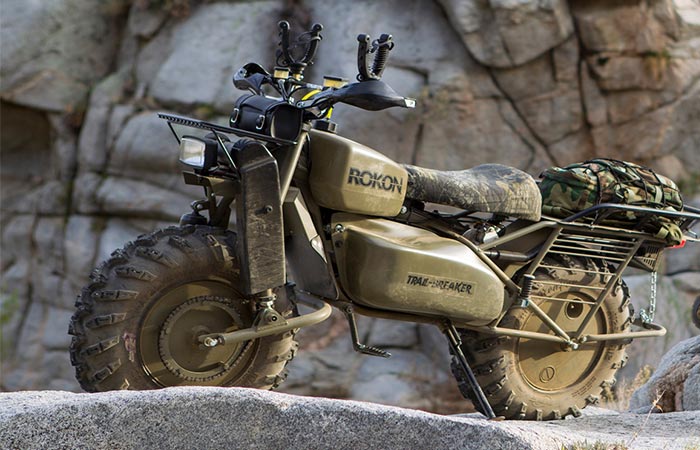 Rokon Trail-Breaker Dirt Bike From The Side