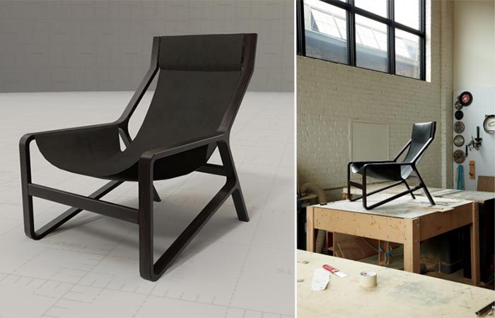 Black Toro Lounge Chair