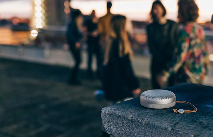 The Beoplay A1 being used at an outdoor party