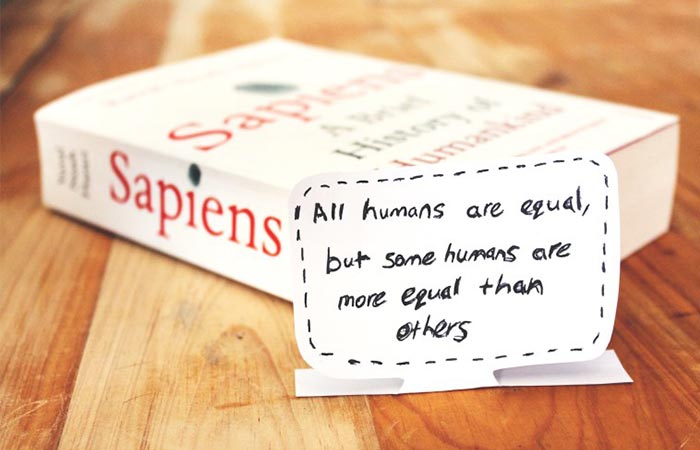 The Book Sapiens: A Brief History of Humankind And A Quote From The Book