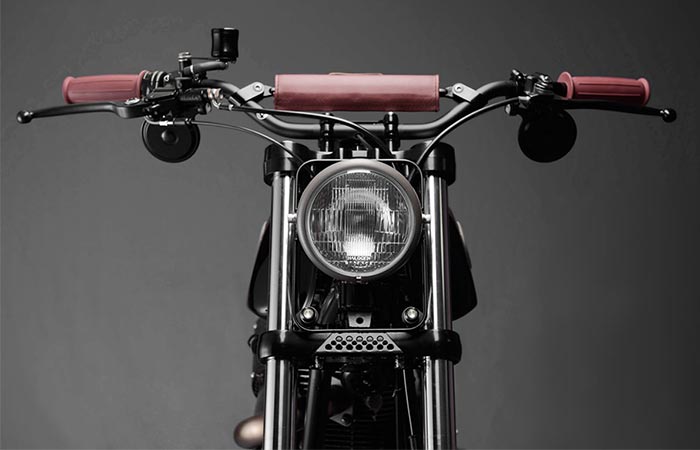 The Royal Enfield From The Front