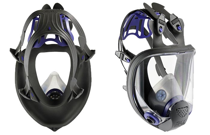 Two Angles Of 3M Ultimate FX Full Facepiece Reusable Respirator