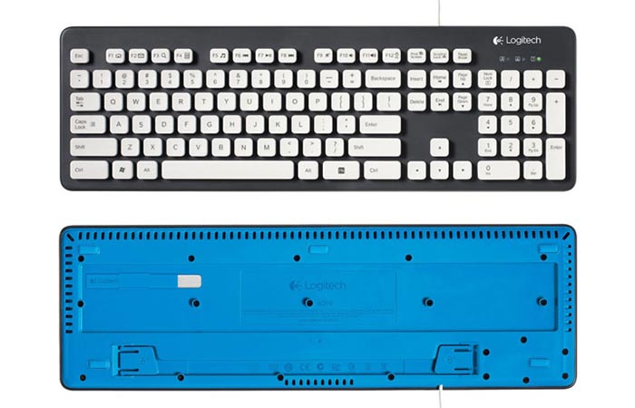 Logitech Washable Keyboard Front And Back