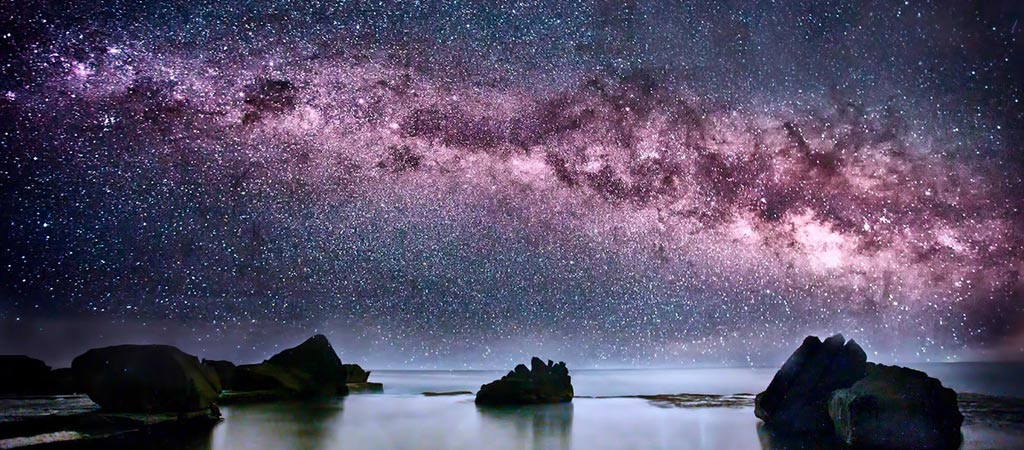 Milky way Galaxy from earth