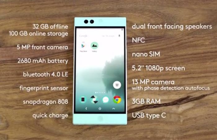 The features of the Nextbit Robin