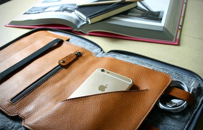 iPhone Placed Inside Byron's Travel Insert