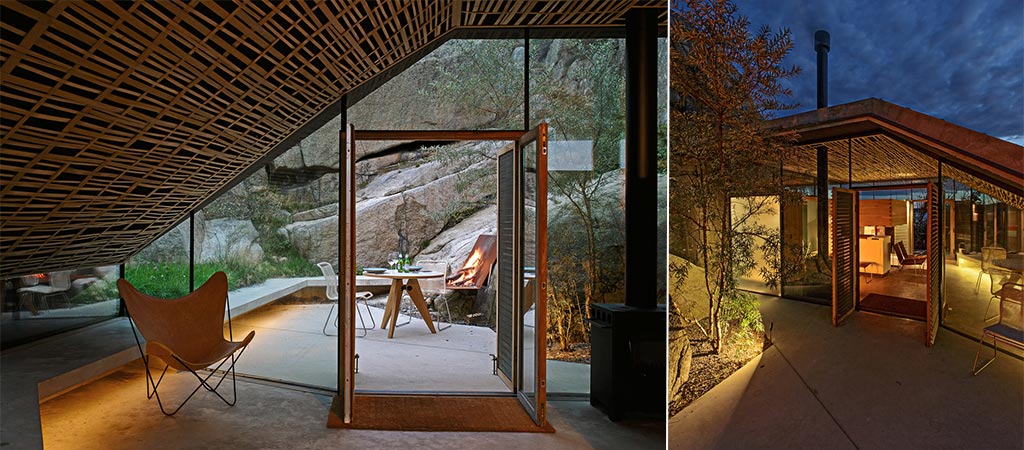 Cabin Knapphullet In Norway Constructed In Natural Rock Formation