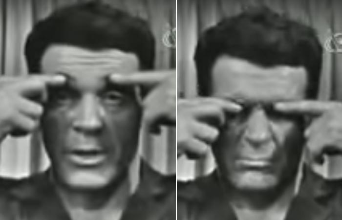 Jack Lalanne Doing brow scrunch