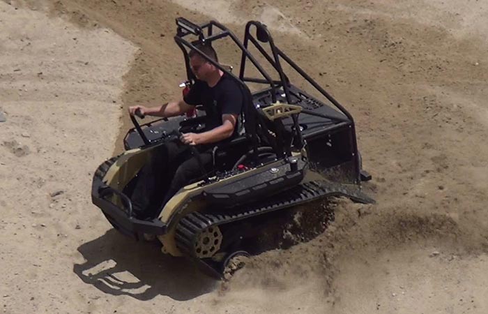 Man using the Ripchair 3.0 in sand dunes