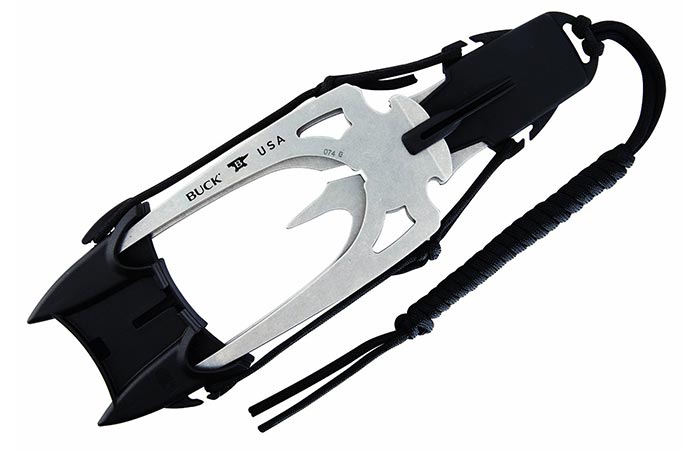 Buck Knives Kinetic Fishing Spear in its holster
