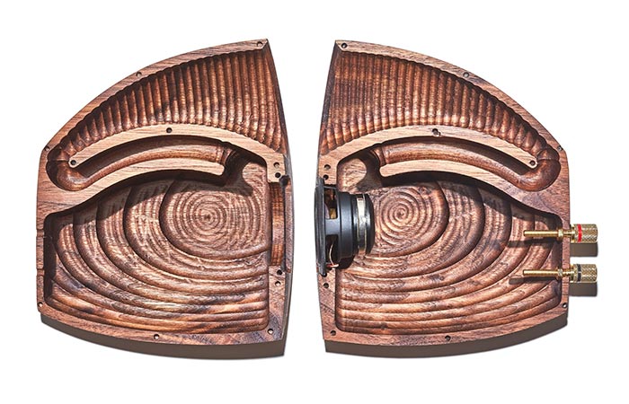 Grovemade Walnut Speakers Horn Design