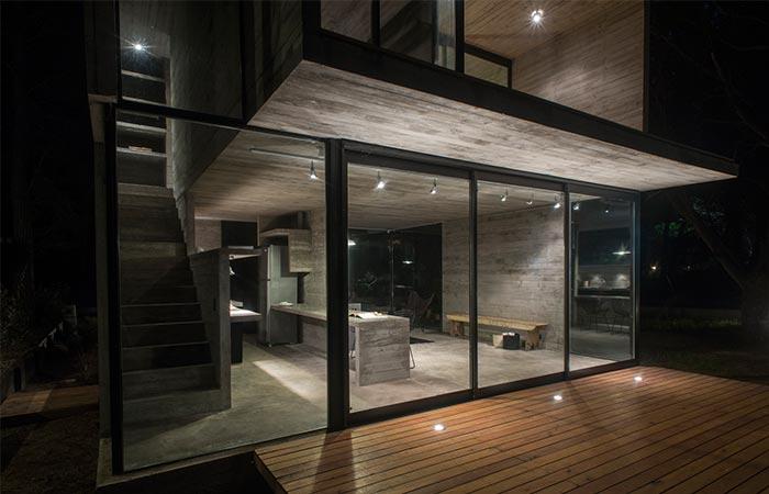 H3 House Exterior By Night