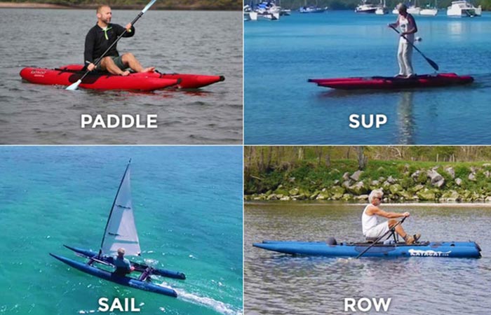 Different ways that the Kayacat can be used.