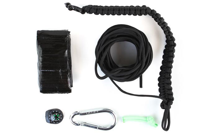Rappelling tools of the Survival Grenade