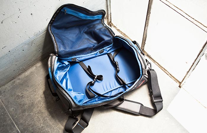 View of the main compartment of the Timbuk2 Wingman Travel Backpack