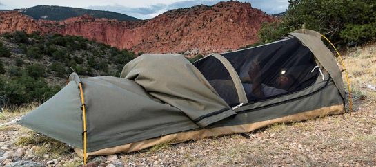Kodiak Canvas | Canvas Swag Tent W/ Sleeping Pad