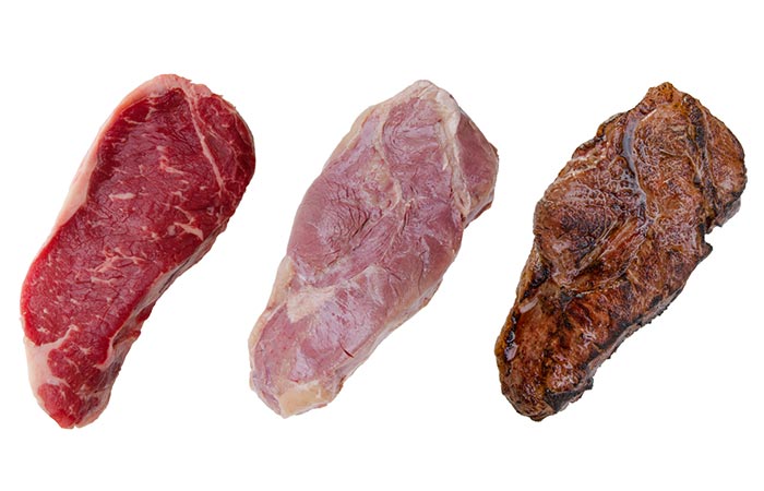 Stages Of Sous Vide Steak