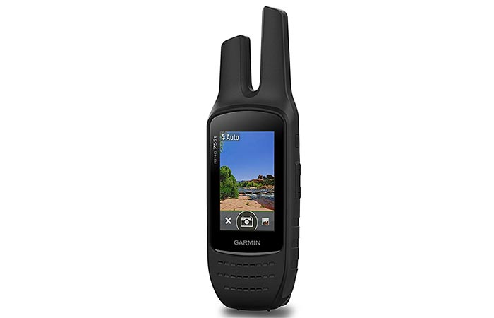 Photo of the camera function on the Garmin Rino 755T 