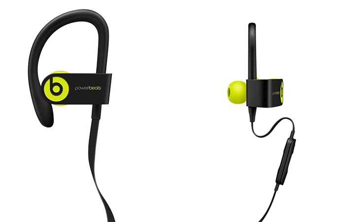Powerbeats 3 side and front view