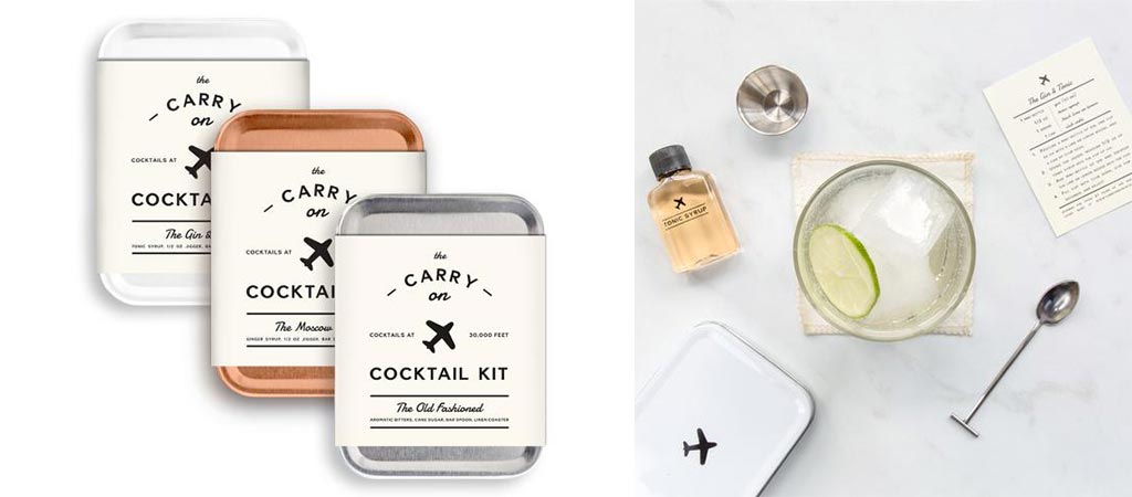 W&P Design Carry-On Cocktail Kits