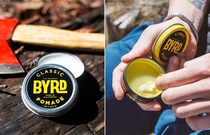 two images of Byrd pomade