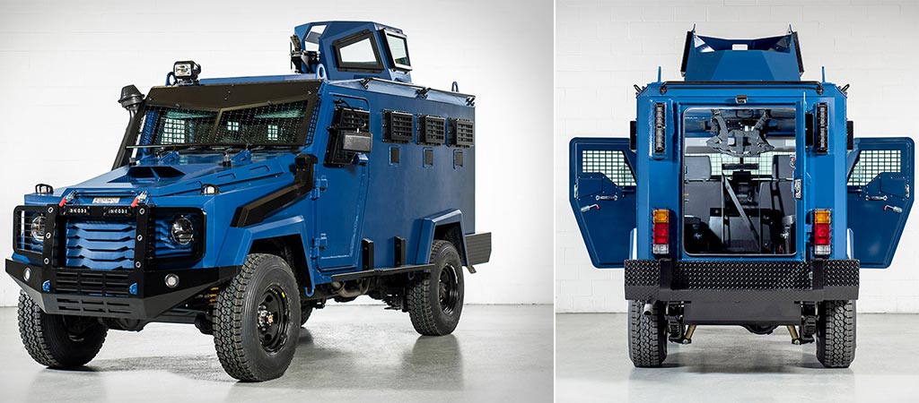 Two different views of the Inkas Hudson APC