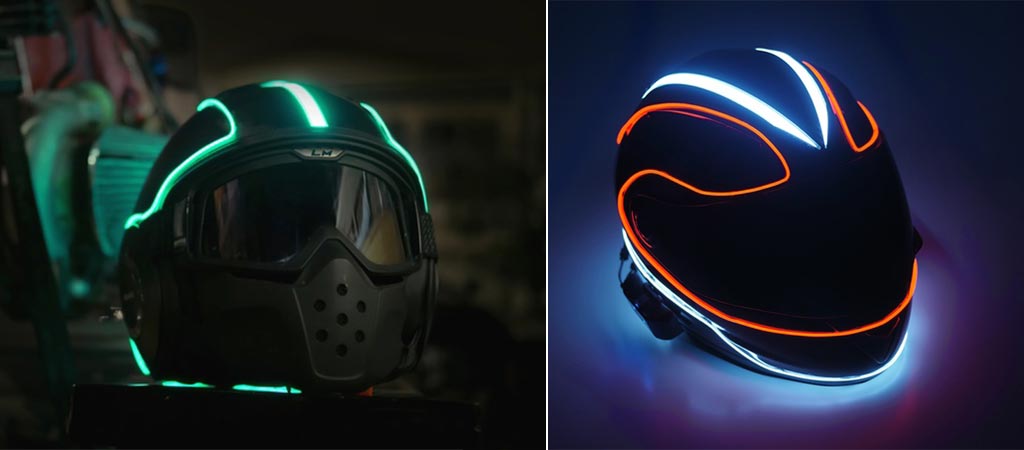 Lightmode Kits in green and in blue and red