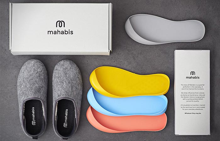 a packkage of Mahabis Classic Slippers