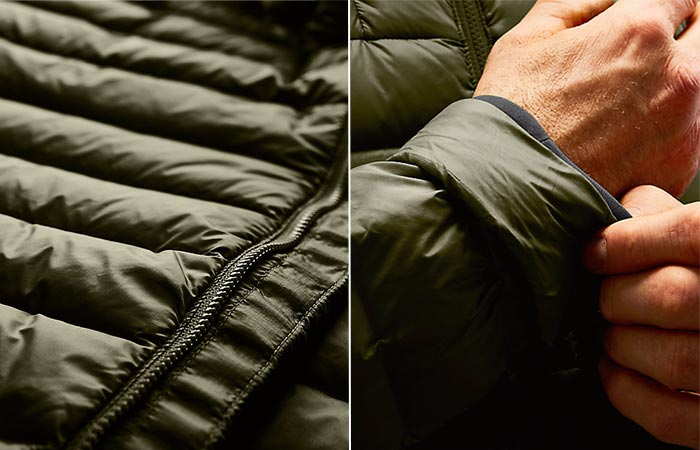 two images of The North Face Morph Jacket features