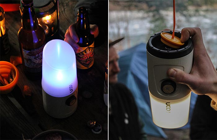 two images of UCO Madrona Hang-out Lantern