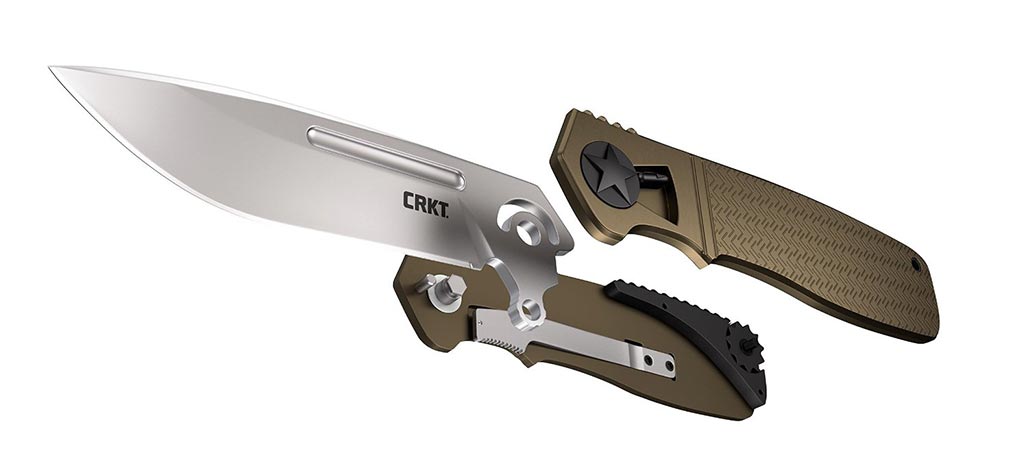 CRKT Homefront Pocket Knife disassembled