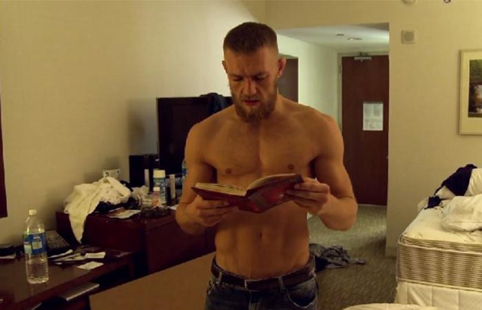 Conor McGregor reading from Jack Canfield's Key to Living the Law of Attraction