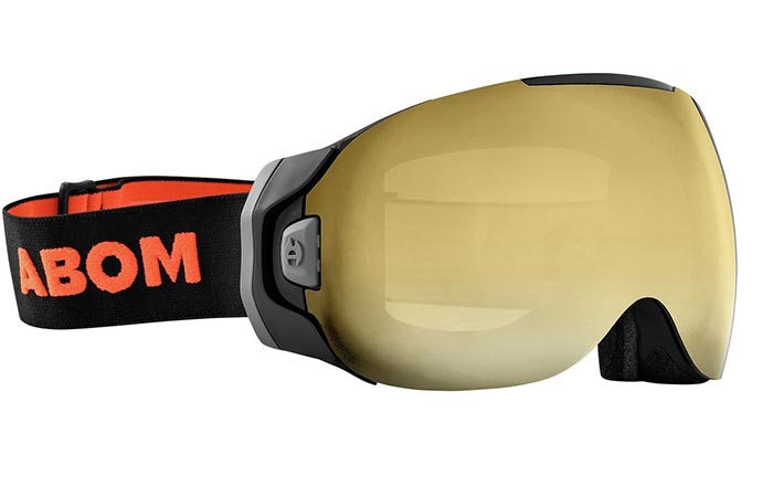 Abom Anti-Fog Ski Goggles in gold