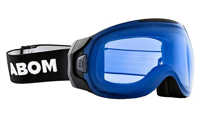 Abom Anti-Fog Ski Goggles in ocean blue