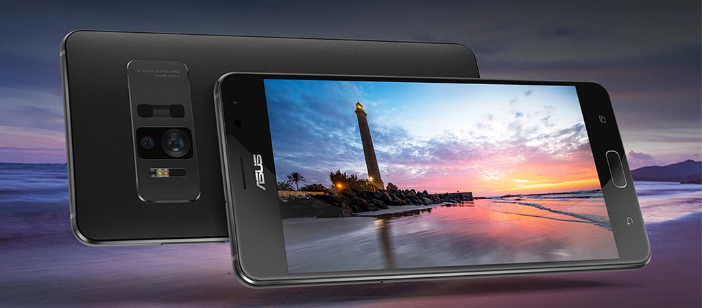 Front and back view of the Asus Zenfone AR