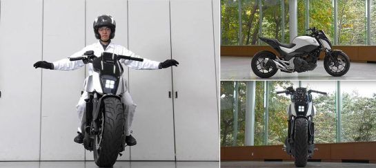 Honda’s Self-Balancing Motorcycle | A Motorcycle That Follows You Around