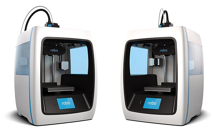 Two different views of the Robo 3D Printer C2