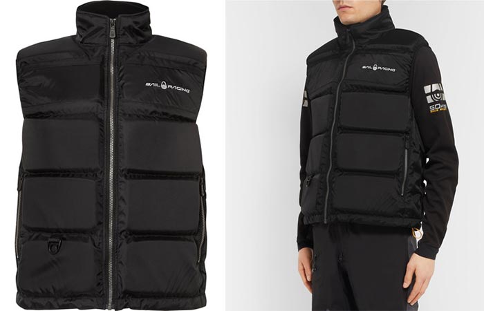 Two different views of the Sail Racing Floatation Vest