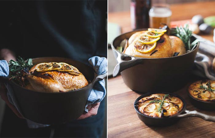 two images of Nest Homeware dutch oven