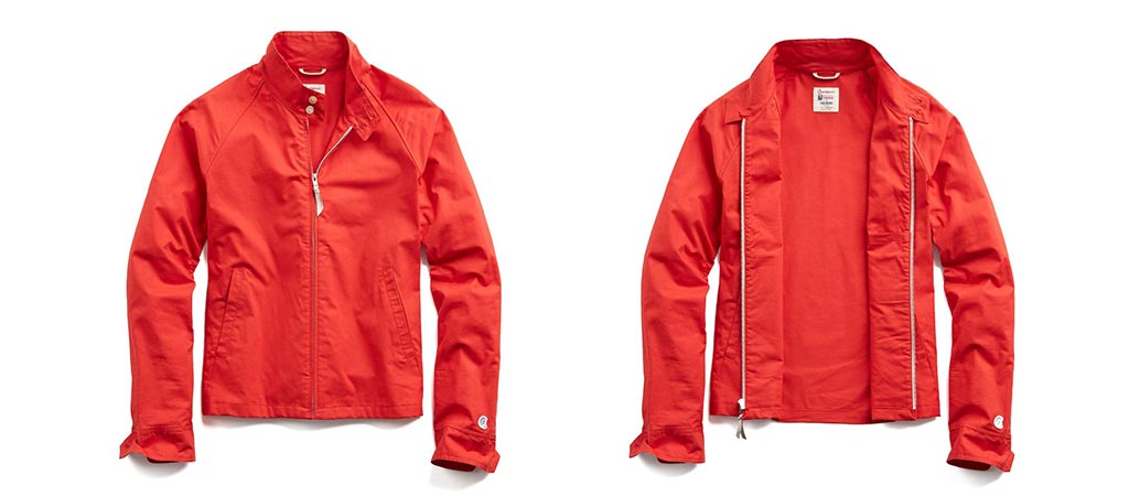 Todd Snyder & Champion The Harrington Jacket In Red
