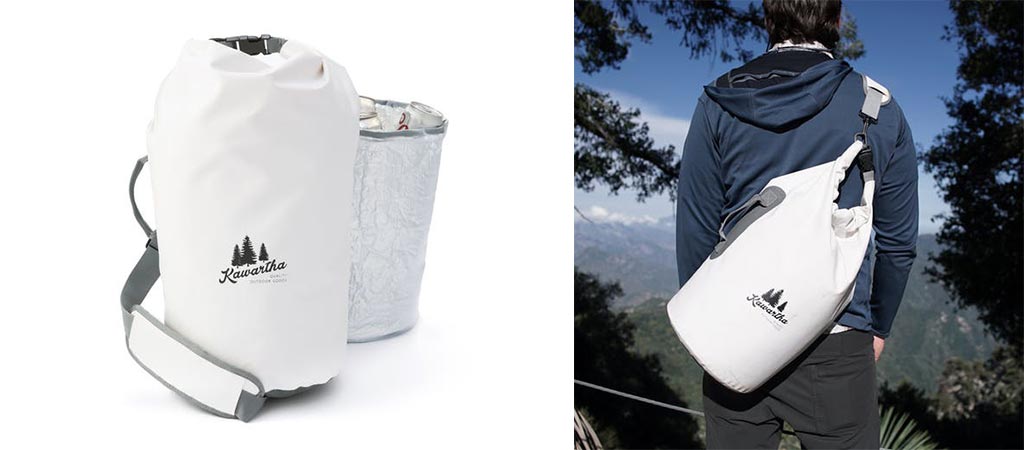 Two different views of the Dry Bag Cooler