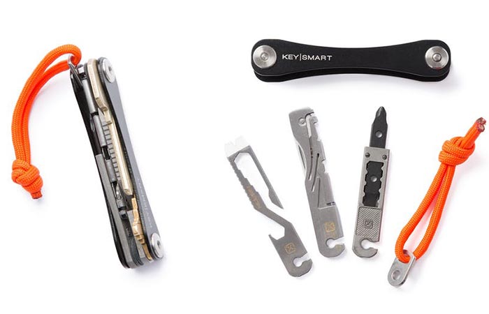Different tools of the Keysmart Compact EDC Kit