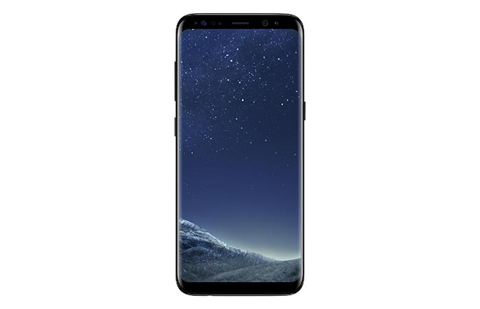 Front view of the Samsung Galaxy S8