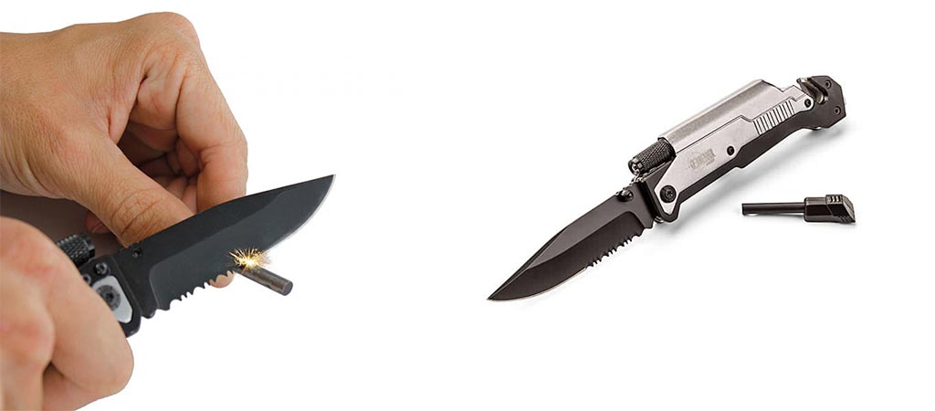 Two different views of the Thunder Knife