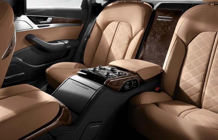 Audi A8 leather back seats