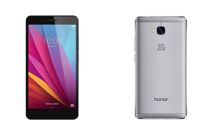 two images of Huawei Honor 5X smartphone